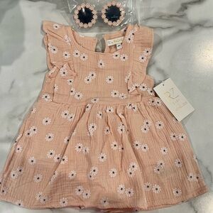 Kids Pink Floral Dress